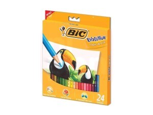 Lápis De Cor Evolution Com 24 Cores Sextavado