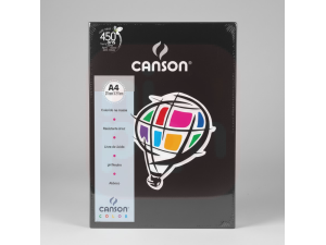 Papel Canson A4 120g Preto